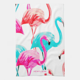Niedlich Flamingos Geschirrtuch