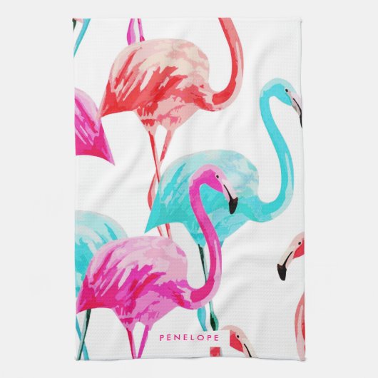 Niedlich Flamingos Geschirrtuch (Vertikal)