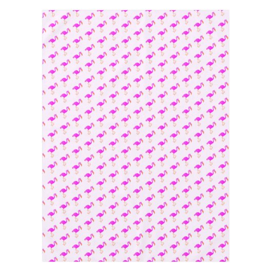 Niedlich Flamingos - Glück 1 Tischdecke (Vorderseite)