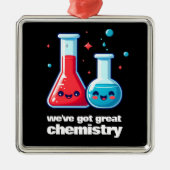 Niedlich Flasche & Tube Wir haben große Chemie Got Ornament Aus Metall (Vorne)