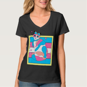 Niedlich Flat Lined Transgender Calico Ca Lesbian T-Shirt
