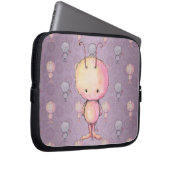 Niedlich flauschige Monster Laptopschutzhülle (Vorne Rechts)