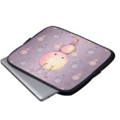 Niedlich flauschige Monster Laptopschutzhülle (Vorne Knopf)