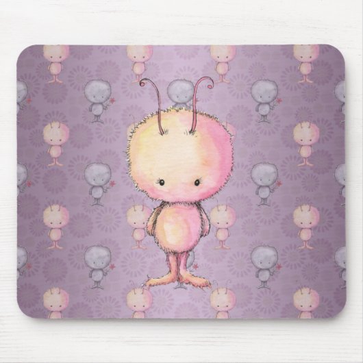 Niedlich flauschige Monster Mousepad (Vorne)