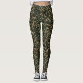 Niedlich Flecktarn Camouflage Pattern Leggings (Vorderseite)