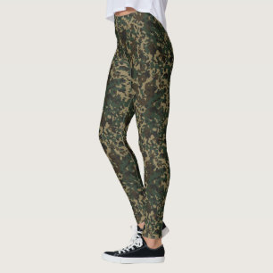 Niedlich Flecktarn Camouflage Pattern Leggings