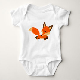 Niedlich Fleet Cartoon Fox Baby Bodysuit Baby Strampler