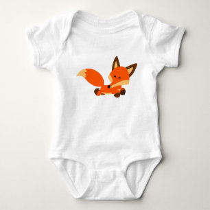 Niedlich Fleet Cartoon Fox Baby Bodysuit Strampler