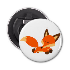 Niedlich Fleet Cartoon Fox Button Flaschenöffner
