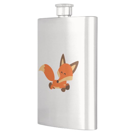 Niedlich Fleet Cartoon Fox Classic Flask Flachmann (Links)
