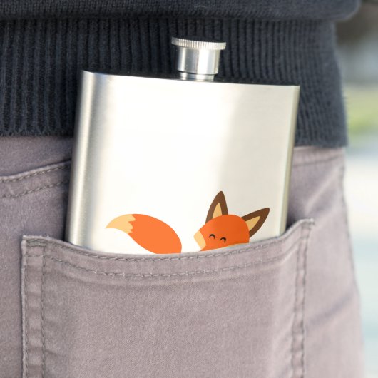 Niedlich Fleet Cartoon Fox Classic Flask Flachmann (Beispiel)