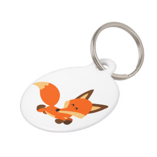 Niedlich Fleet Cartoon Fox Dog Tag Tiermarke
