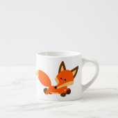 Niedlich Fleet Cartoon Fox Espresso Tasse (Rechts)