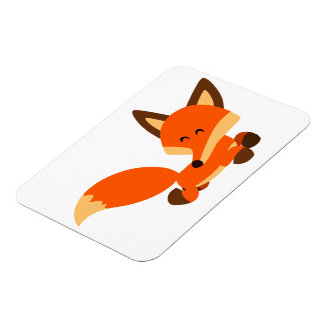 Niedlich Fleet Cartoon Fox Flexible Magnet