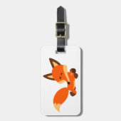 Niedlich Fleet Cartoon Fox Gepäckmarke Gepäckanhänger (Vorderseite vertikal)