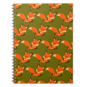 Niedlich Fleet Cartoon Fox-Notebook Notizblock (Vorderseite)