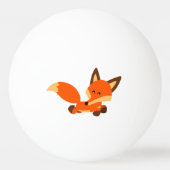 Niedlich Fleet Cartoon Fox Ping Pong Ball Tischtennisball (Rückseite)