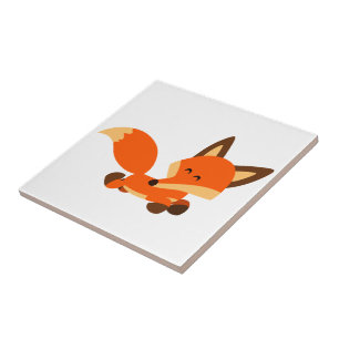 Niedlich Fleet Cartoon Fox Tile Fliese