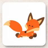 Niedlich Fleet Cartoon Fox Untersetzer Set (Vorderseite)