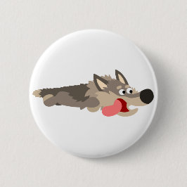 Niedlich Fleet Cartoon Wolf Button Abzeichen