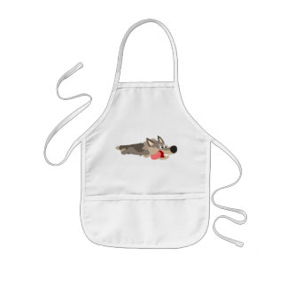 Niedlich Fleet Cartoon Wolf Children Schürze
