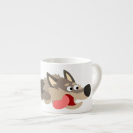 Niedlich Fleet Cartoon Wolf Espresso Tasse