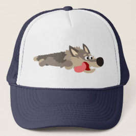Niedlich Fleet Cartoon Wolf Hat Truckerkappe