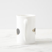 Niedlich Fleet Cartoon Wolf Knochen China Tasse (Rückseite)