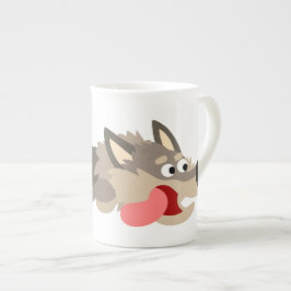 Niedlich Fleet Cartoon Wolf Knochen China Tasse