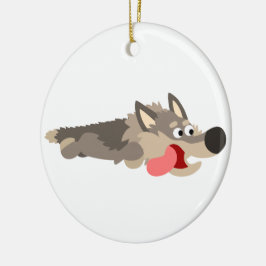 Niedlich Fleet Cartoon Wolf Ornament