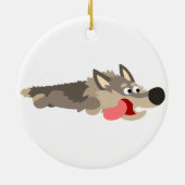 Niedlich Fleet Cartoon Wolf Ornament (Hinten)