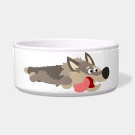 Niedlich Fleet Cartoon Wolf Pet Bowl Napf