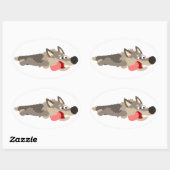 Niedlich Fleet Cartoon Wolf Sticker (Blatt)