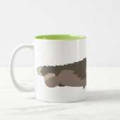 Niedlich Fleet Cartoon Wolf Tasse (Links)