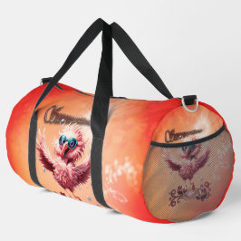 Niedlich fließendes Flamingo, das die Sommerzeit b Duffle Bag