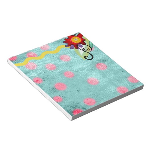 Niedlich Flora Notepad Notizblock (angewinkelt)