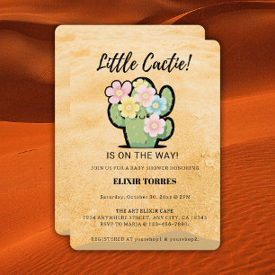 Niedlich Floral Kleine Cuctie Kawaii Babydusche Einladung