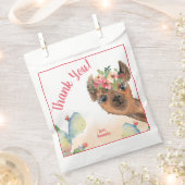 Niedlich Floral Llama Geschenktütchen (Ausgeschnitten)