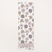 Niedlich Florals Gray Violet Yogamatte (Vorderseite)
