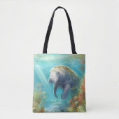 Niedlich Florida Manatee, Tasche (Vorderseite)