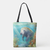 Niedlich Florida Manatee, Tasche (Rückseite)