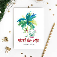 Niedlich Florida Santa Watercolor Weihnachten