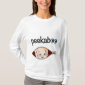 "Niedlich FLÜCHTIGE BLICK-A-BOO Baby" MUTTERSCHAFT T-Shirt (Vorderseite)