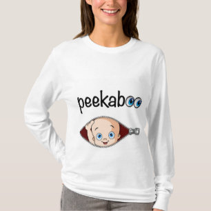 "Niedlich FLÜCHTIGE BLICK-A-BOO Baby" MUTTERSCHAFT T-Shirt