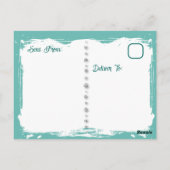 Niedlich Fluffy Cat | Behalt in Touch Postkarte (Rückseite)