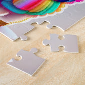 Niedlich Fluffy Colorful Llama Puzzle (Seite)