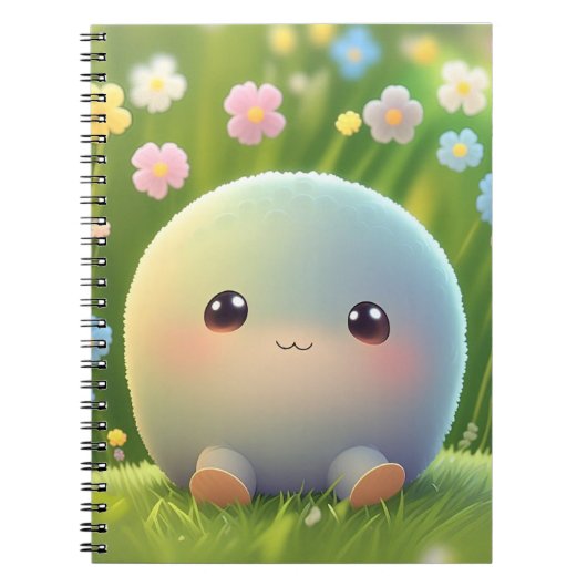 Niedlich Fluffy Creature Journal - Soft Touch Note Notizblock (Vorderseite)
