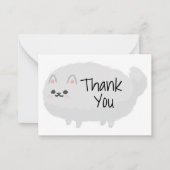 Niedlich Fluffy Dog Dankeschön Karte (Vorderseite)
