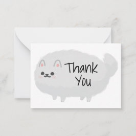 Niedlich Fluffy Dog Dankeschön Karte
