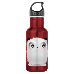 Niedlich Fluffy Furry White Cartoon Panda Trinkflasche